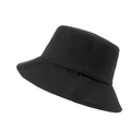 Classic black cotton sun hat for outdoor hiking and leisure activities in solid color - One Size / Black