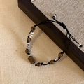 Pulsera De Cuentas De Cerámica Y Bambú