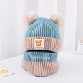 Blue- M Hat Scarf / Recommend Age: 2 Months-36 Months/42-50cm