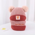 Wine Red- M Hat Scarf / Recommend Age: 2 Months-36 Months/42-50cm