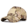 Tactical camouflage baseball cap in khaki python pattern with hook and loop patch area - Adjustable / Sand Python Camo