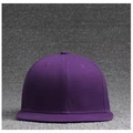 Dunkelila Hip-Hop Snapback Cap aus hochwertigem Twill-Baumwollstoff für Herren - M (56-58cm) / Lila