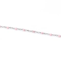 Dettaglio macro di catena in acciaio inossidabile argento con smalto rosa per gioielli - Rosa