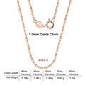 Rose Gold Length: 40cm Weight: Approx. 0.74g / 925 Silver
