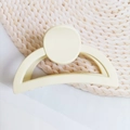 Épingle À Cheveux Courbée À Manche Rond - Blanc Crème / Étrange