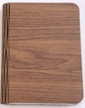 Folded book lamp with natural wood grain cover and flexible hinge design - Small Mini 10x8x2.5cm / Black Walnut