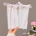 Rosa Schleife Haarnadel Single "duck Clip Lace]