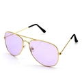 Gold Frame Purple Lens