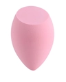 Pink teardrop makeup sponge with flat top edge for smooth foundation application - Beveled Pink (Bottled)