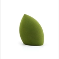 Green teardrop makeup sponge with a flat base for smooth and flawless foundation blending - Beveled Matcha (Bottled)