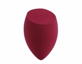 Burgundy water-drop makeup sponge with flat edge for professional cosmetics application - Beveled Wine Red (Bottled)
