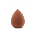 Brown teardrop-shaped makeup sponge puff with fine pores for wet and dry cosmetic use - Teardrop Milk Tea (Bottled)