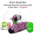 Purple infrared remote control caterpillar toy with black crackle patterns and controller - Remote Purple (88g)