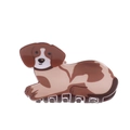 Cute beagle dog shaped hair claw clip in brown and white acetate for high ponytail hair - Brown & White Beagle (D11-3-22)