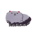Cute gray cartoon cat hair claw clip for high ponytail styling with smooth finish - Light Grey Cat (D11-3-19)