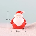Miniature resin Santa Claus figurine for Christmas decor, size 3.2cm by 2.8cm - Lotus Style 13 Santa Claus