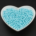 Light Blue / No Hole 10mm Diameter 50 Pcs/Pack