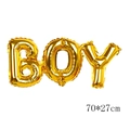 Golden BOY letter foil balloon for baby boy birthday and party decoration, 70x27cm size - Joint BOY / Gold