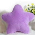 Soft purple star-shaped plush pillow in minimalist Nordic style for home decor - Light Purple