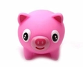 Pink pig stress relief squeeze toy with cute facial expression and round shape - Large Pink Pig