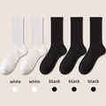 Blanc 2 + Noir 3 / Taille Moyenne Pour Femmes 35-40 [déodorant Antibactérien]]