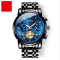 2859 Black Steel Black Case Blue Dial (new Moon Phase)