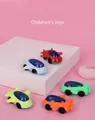 Set of 5 colorful children's toy plane cars in red white green lime and orange - Sliding Space Plane Toy