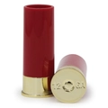 Set of two red 1.5oz shot glasses with golden metal base and 12 GA bottom engraving - Set of 4 / Red
