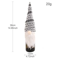 Gnome wine bottle cover with grey knit hat and white beard for Christmas table decoration - Forest Gnome Cover C-Grey