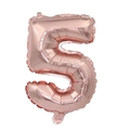 16 inch rose gold foil number 5 balloon for children birthday party decorations - Number 5 / 16" / Rose Gold