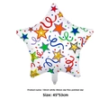 18 Inch White Star with Colored Ribbon