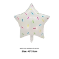 18 Inch Five-Point Star with Color Stripes