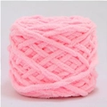 Gomitolo di filato di ciniglia rosa morbido per maglieria a mano e progetti all'uncinetto - Rosa