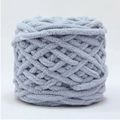 Gomitolo di lana ciniglia blu chiaro spessa per coperte e sciarpe fatte a mano - Grigio chiaro