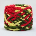 Filato di ciniglia grosso rosso giallo verde misto per progetti di maglia e tessitura DIY - Giallo Rosso Verde