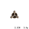 Retro Flugzeugtriebwerk Propeller Brosche in Vintage-Silber-Finish für Mode-Accessoires - Altsilber Propeller