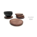 Kleine Walnoot Rond Plat 6cm