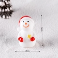 Figura de muñeco de nieve en miniatura con gorro rojo y estrella, de 3cm por 2cm - Muñeco de Nieve N° 1