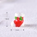 Miniature Christmas stocking figurine for DIY micro landscapes, 1.6cm size - Style 6 Gift Sock
