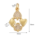 Gold Poker Suits Pendant
