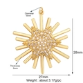 Goldener Sonnenstrahl mit Zirkon