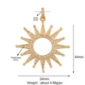 Hohle Sonnenblume weißer Zirkon