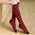 Red and Black Thin Stripes / One Size