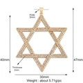 Gold/Riesiges Hexagramm