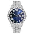 Silver Case Blue Dial