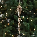 Addobbo per albero di Natale oro champagne a forma di ghiacciolo, altezza 22,5 cm - Ghiacciolo