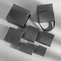 Rauchgrau Schwarz*passende Handtasche 11*12*6cm