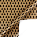 Brown kraft wrapping paper featuring black minimalist Christmas tree patterns - Style 4-Kraft Black Christmas Trees / 50*70CM