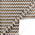 Classic bronze gold chevron pattern gift wrapping paper rolls for elegant holiday packaging - Style 5-Metallic Chevron Waves / 50*70CM