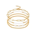 Style 6 (Paperclip Chain) / 5 Pieces Pack / Gold